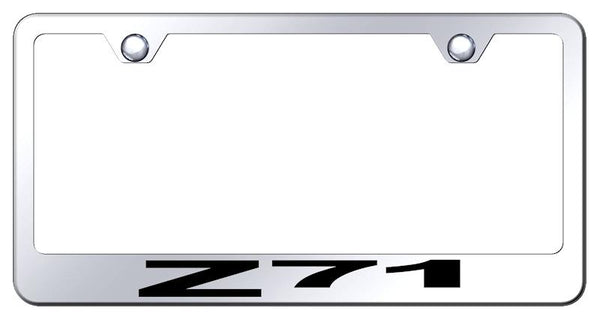 Chevrolet Z71 Chrome Laser Etched Standard License Frame - LF.Z71.EC