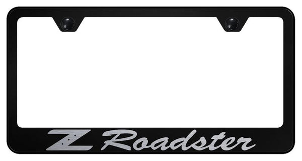 Nissan Z Roadster Black Laser Etched Standard License Frame - LF.ZRO.EB