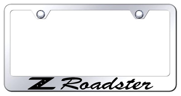 Nissan Z Roadster Chrome Laser Etched Standard License Frame - LF.ZRO.EC