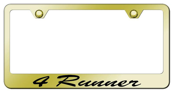 Toyota 4Runner Gold Laser Etched Standard License Frame - LFS.4RU.EG