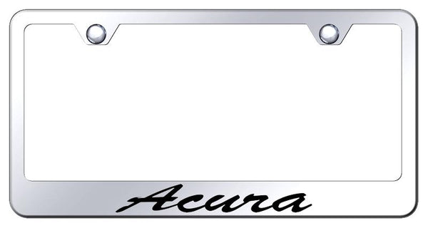 Acura Acura Chrome Laser Etched Standard License Frame - LFS.ACU.EC