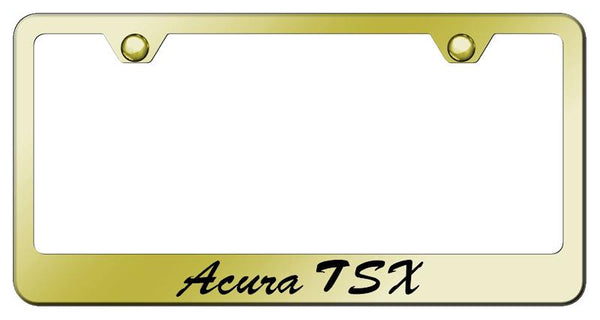 Acura Acura TSX Gold Laser Etched Standard License Frame - LFS.ATS.EG