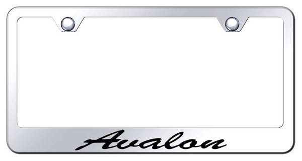 Toyota Avalon Chrome Laser Etched Standard License Frame - LFS.AVA.EC