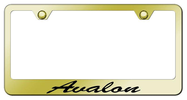 Toyota Avalon Gold Laser Etched Standard License Frame - LFS.AVA.EG