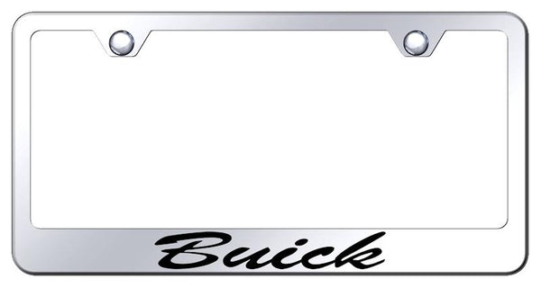 Buick Buick Chrome Laser Etched Standard License Frame - LFS.BUI.EC