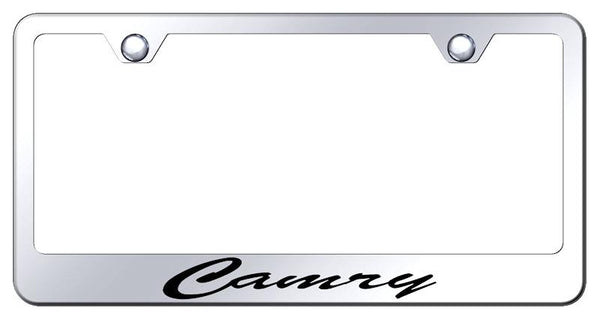 Toyota Camry Chrome Laser Etched Standard License Frame - LFS.CAM.EC