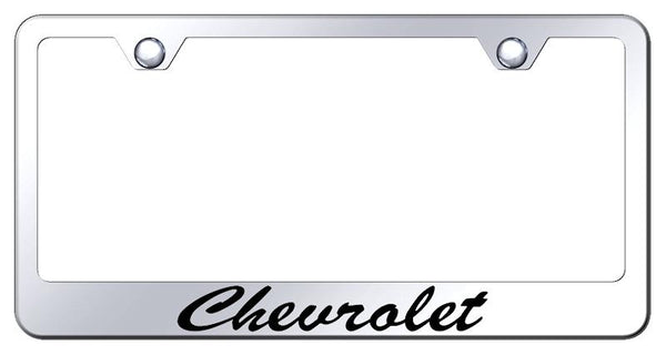 Chevrolet Chevrolet Chrome Laser Etched Standard License Frame - LFS.CHV.EC