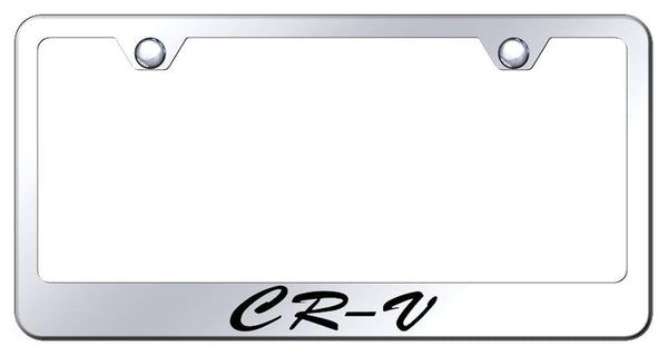 Honda CRV Chrome Laser Etched Standard License Frame - LFS.CRV.EC