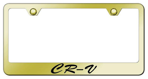 Honda CRV Gold Laser Etched Standard License Frame - LFS.CRV.EG