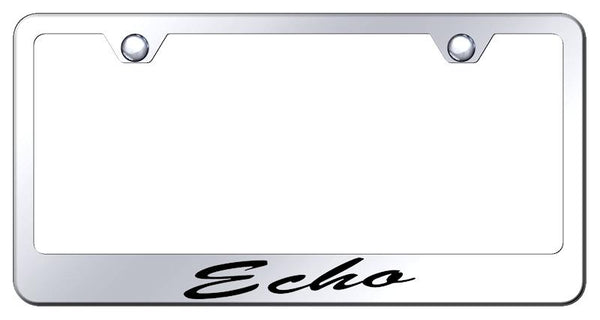 Toyota Echo Chrome Laser Etched Standard License Frame - LFS.ECH.EC