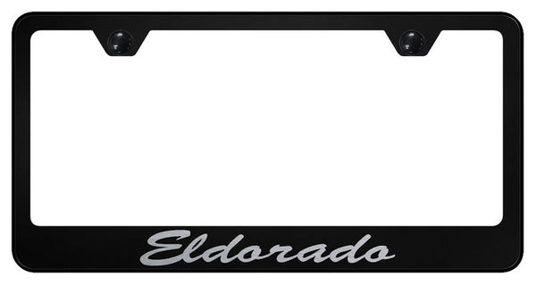 Cadillac Eldorado Black Laser Etched Standard License Frame - LFS.ELD.EB