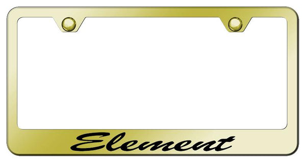 Honda Element Gold Laser Etched Standard License Frame - LFS.ELE.EG