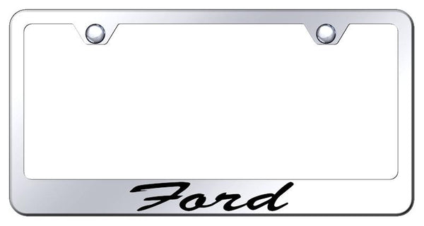 Ford Ford Chrome Laser Etched Standard License Frame - LFS.FOR.EC