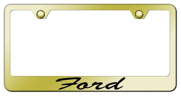 Ford Ford Gold Laser Etched Standard License Frame - LFS.FOR.EG