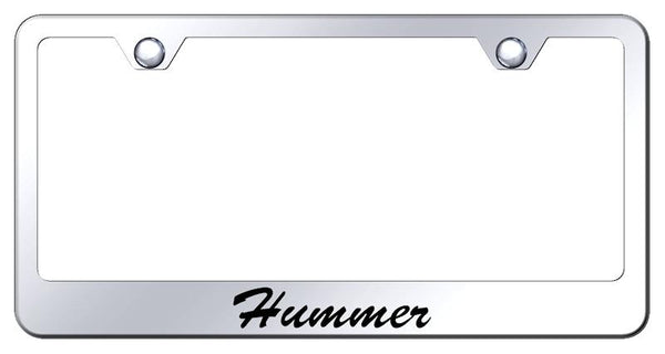 Hummer Hummer Chrome Laser Etched Standard License Frame - LFS.HUM.EC