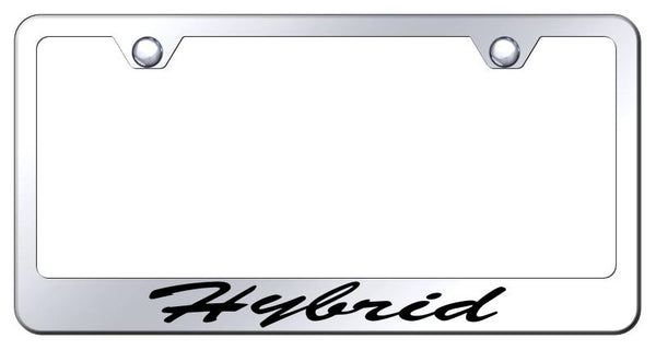 Hybrid Chrome Laser Etched Standard License Frame - LFS.HYB.EC