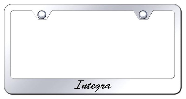 Acura Integra Chrome Laser Etched Standard License Frame - LFS.INT.EC