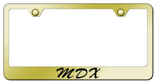 Acura MDX Gold Laser Etched Standard License Frame - LFS.MDX.EG