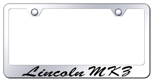 Lincoln MKZ Chrome Laser Etched Standard License Frame - LFS.MKZ.EC