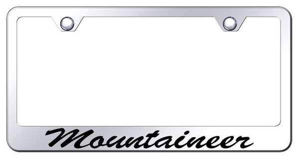 Mercury Mountaineer Chrome Laser Etched Standard License Frame - LFS.MOU.EC