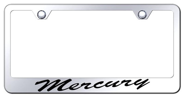 Mercury Mercury Chrome Laser Etched Standard License Frame - LFS.MRY.EC