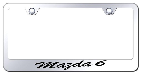 Mazda Mazda 6 Chrome Laser Etched Standard License Frame - LFS.MZ6.EC