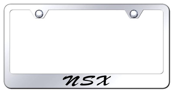 Acura NSX Chrome Laser Etched Standard License Frame - LFS.NSX.EC