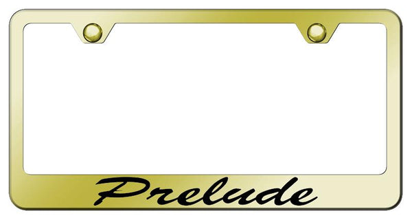 Honda Prelude Gold Laser Etched Standard License Frame - LFS.PRE.EG