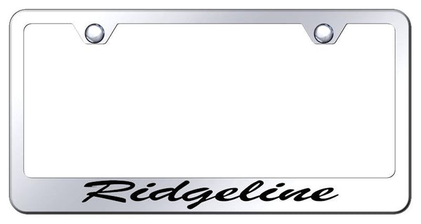 Honda Ridgeline Chrome Laser Etched Standard License Frame - LFS.RID.EC