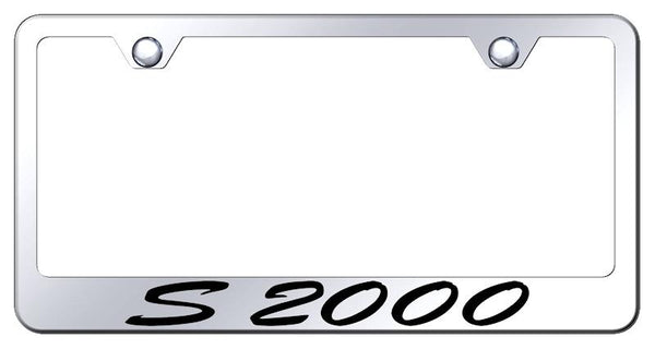 Honda S2000 Chrome Laser Etched Standard License Frame - LFS.S20.EC