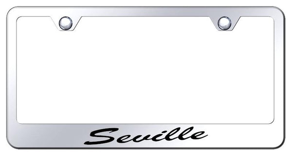 Cadillac Seville Chrome Laser Etched Standard License Frame - LFS.SEV.EC