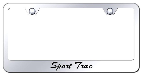 Ford Sport Trac Chrome Laser Etched Standard License Frame - LFS.SPT.EC