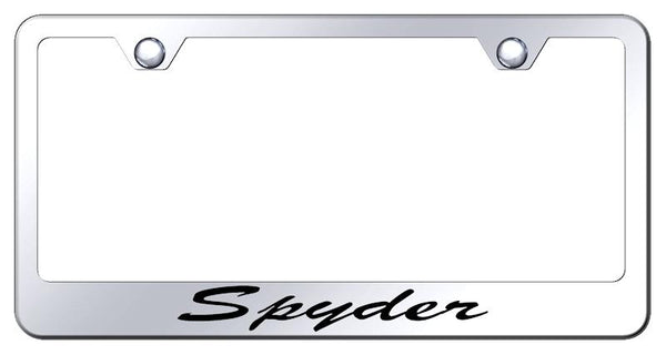 Toyota Spyder Chrome Laser Etched Standard License Frame - LFS.SPY.EC