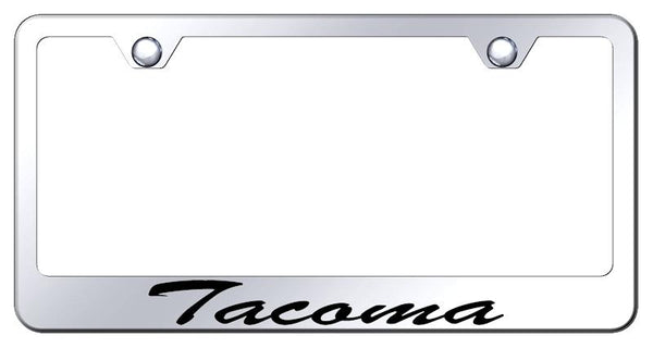 Toyota Tacoma Chrome Laser Etched Standard License Frame - LFS.TAC.EC