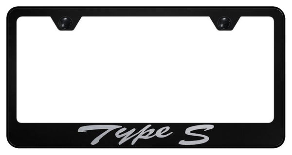 Acura Type-S Black Laser Etched Standard License Frame - LFS.TYP.EB