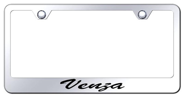 Toyota Venza Chrome Laser Etched Standard License Frame - LFS.VNZ.EC