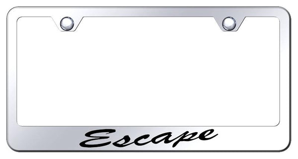 Ford Escape Chrome Laser Etched Standard License Frame - LFS.XCA.EC