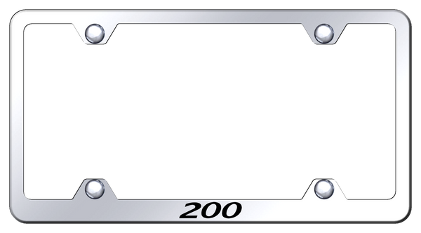 Chrysler Chrysler 200 Steel Wide Body Frame - Laser Etched Mirrored License Plate Frame - LFW.200.EC