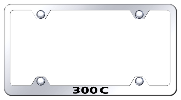 Chrysler 300C Steel Wide Body Frame - Laser Etched Mirrored License Plate Frame - LFW.30C.EC