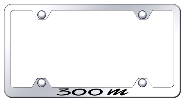 Chrysler 300m Steel Wide Body Frame - Laser Etched Mirrored License Plate Frame - LFW.30M.EC