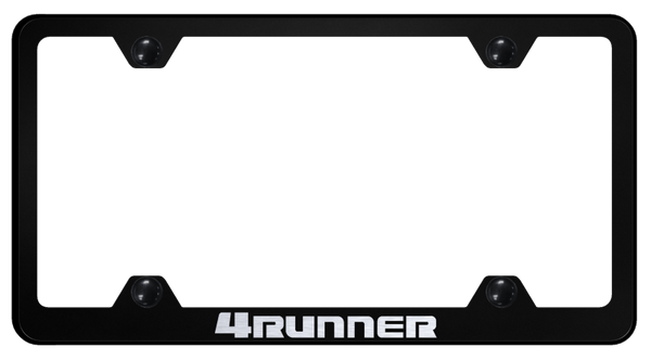 Toyota 4Runner Steel Wide Body Frame - Laser Etched Black License Plate Frame - LFW.4RU.EB