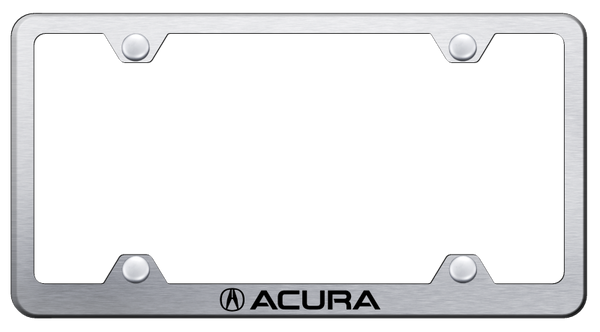 Acura Acura Steel Wide Body Frame - Laser Etched Brushed License Plate Frame - LFW.ACU.ES