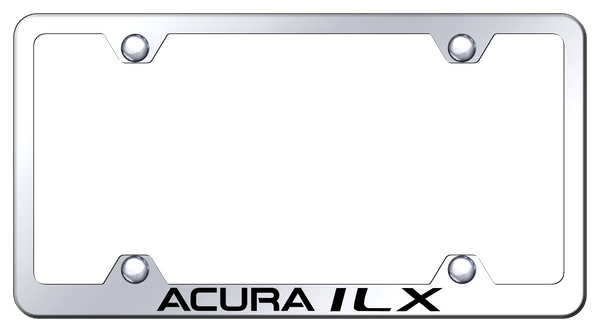 Acura Acura ILX Steel Wide Body Frame - Laser Etched Mirrored License Plate Frame - LFW.AILX.EC