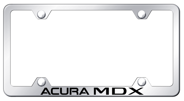 Acura Acura MDX Steel Wide Body Frame - Laser Etched Mirrored License Plate Frame - LFW.AMDX.EC