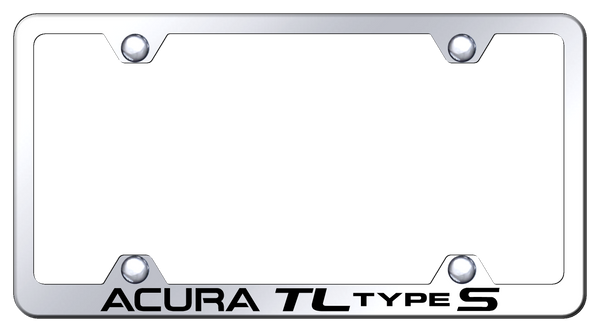 Acura Acura TL Type S Steel Wide Body Frame - Etched Mirrored License Plate Frame - LFW.ATLS.EC