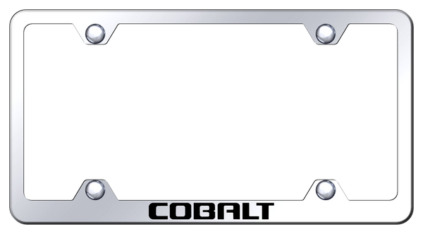 Chevrolet Cobalt Steel Wide Body Frame - Laser Etched Mirrored License Plate Frame - LFW.CBT.EC