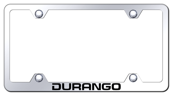 Dodge Durango Steel Wide Body Frame - Laser Etched Mirrored License Plate Frame - LFW.DUR.EC