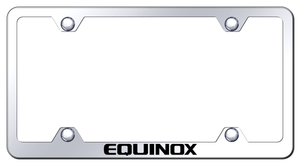 Chevrolet Equinox Steel Wide Body Frame - Laser Etched Mirrored License Plate Frame - LFW.EQU.EC