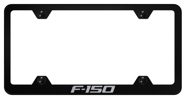 Ford F-150 Steel Wide Body Frame - Laser Etched Black License Plate Frame - LFW.F15.EB