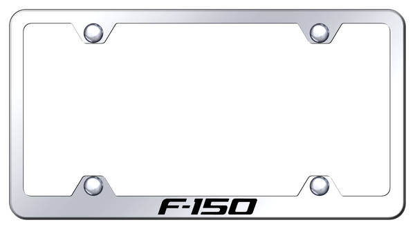 Ford F-150 Steel Wide Body Frame - Laser Etched Mirrored License Plate Frame - LFW.F15.EC